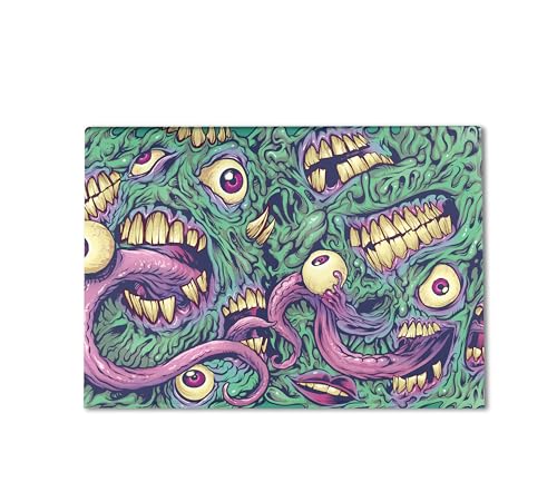 Image of Gaming Skin Compatible with HP Envy x360 16 inch (2023) - Eyes and Teeth - Premium 3M Vinyl Protective Wrap Decal Cover - Easy to Apply | Crafted in The USA by MightySkins
