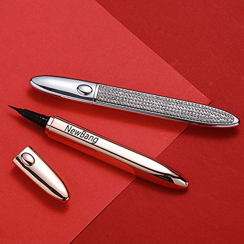 Newbang 3 Pcs Liquid Eyeliner Pen, Upgraded Self-Adhesive Long-Lasting Waterproof Eyelash Glue Pen, Non Magnetic, No Blooming Quick Drying Eye Liner For Wear Normal False Eyelashes(Black , Black ,Clear) #TOP1