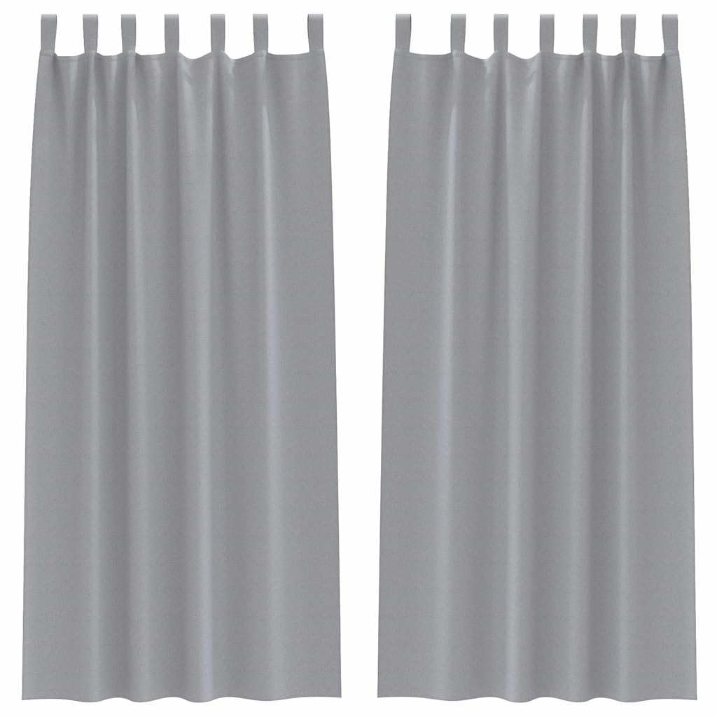 Rideau occultant brise-vue gris clair opaque 260x140 pour chambre et bureau