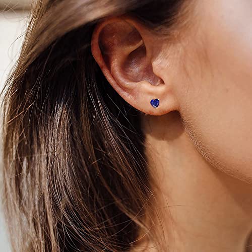 FANCIME 14k Solid Yellow Gold Stud Earrings Gemstone Prong Cluster Stud Earrings Fine Jewelry Gifts for Her Mom Women Wife3