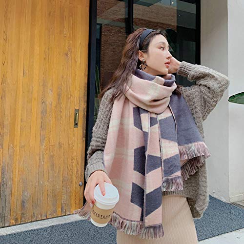 Foulards d'hiver pour femme contre le froid : écharpe épaisse jaune pashmina