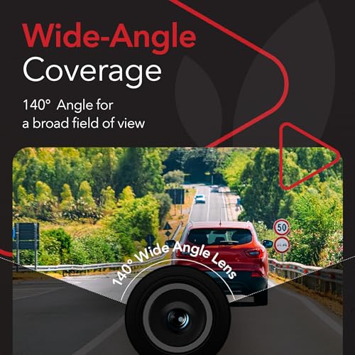 Image of Dylect Sense Classic 1080p Single Channel Dash Cam with Night Vision, 140 Wide-Angle Lens, G-Sensor, Loop Recording, Wi-Fi & App Control, Parking Mode Support, Supports 1TB
