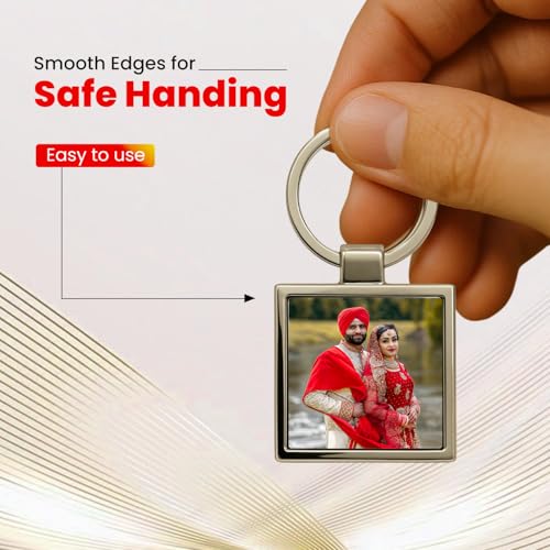 Image of magical gifts Customized Keychains, Unique Personalized Key RIngs and Charms with Your Photos /Name /Design for Bags /Bikes /Car and Gifting Purposes