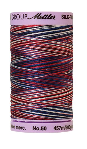 Hilo multicolor algodón Mettler 500 yd/475 m Patriotic miniatura 1