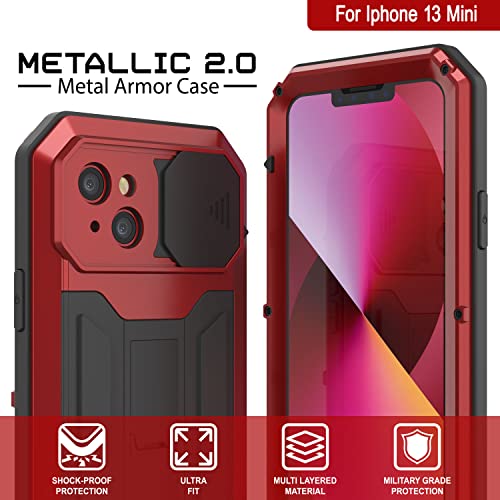 PunkCase for iPhone 13 Mini Metal Case 2.0, Red - Image 2