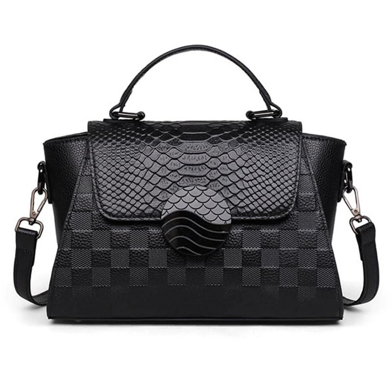 Women's Top Handle Tote Handbags Crossbody Cowhide Bags Genuine Leather Satchel with Shoulder Strap