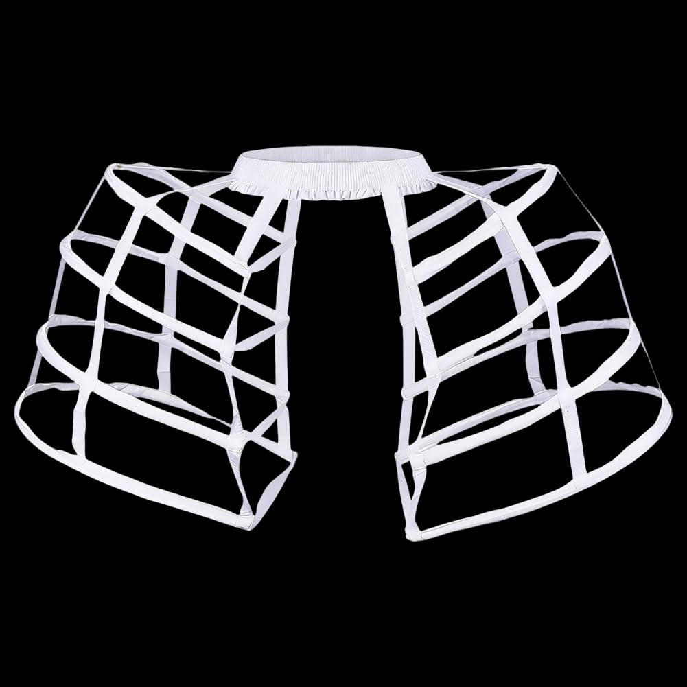 FINGERINSPIRE Jupe à Cerceaux Cage 75 cm Large Jupon Lolita avec Armature Acier Jupon Jupe Cage Oiseau à Taille Élastique Crinoline pour Robe Style Victorien Spectacle sur Scène