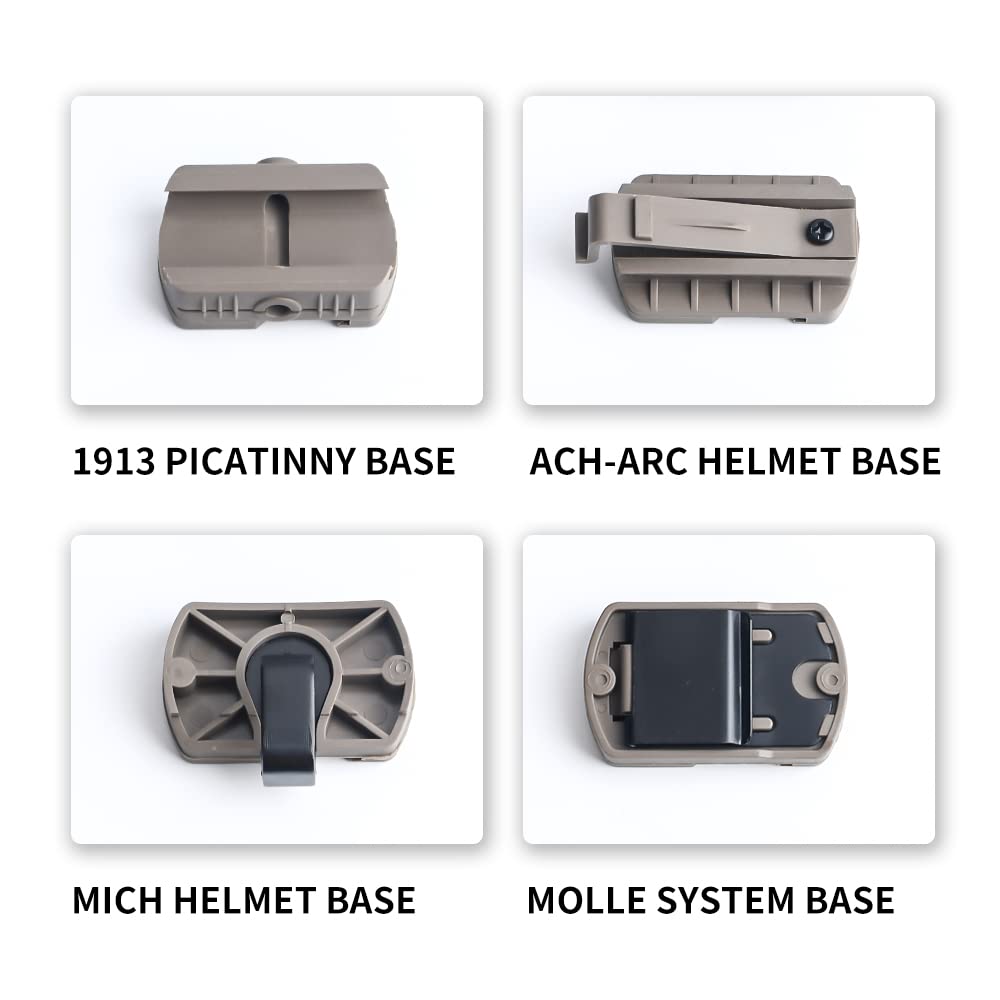 MPLS Charge 3.0 Taktisches Helmlicht - 4 Modi Rot/Grün/Weiß/IR LED