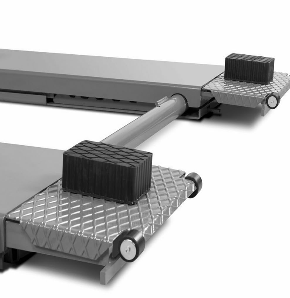 Lot de 4 tampons en caoutchouc pour pont élévateur, 160x120x80mm, blocs en caoutchouc à haute capacité, renforcés avec du tissu
