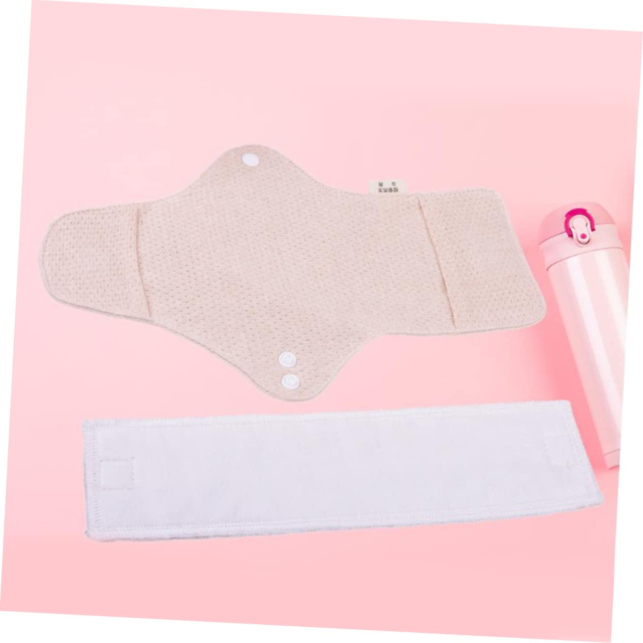Beaupretty 4 Pièces serviettes menstruelles en tissu serviette hygiénique lavable serviette hygiénique reutisable maman protège-slips tampon d'époque portative