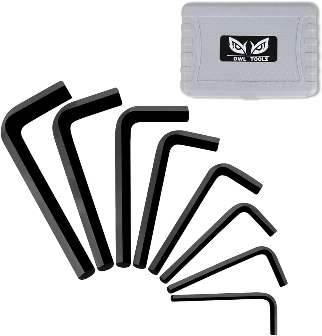 Owl Tools Jumbo Allen Wrench Set (8 Pack Extra Large Hex Key Set