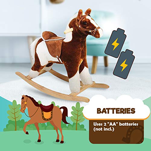 CP Toys Plush Rocking Horse with Realistic Sounds for Toddlers - Thumbnail 6