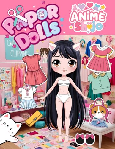 Muñecas Recortables de Papel Estilo Anime Shōjo Adorables: Más de 1000 Diseños para Vestir, Crear y Jugar sin Pantallas Actividad Creativa para Niños, ... a Recortar (Recortables Mágicos Chibi)