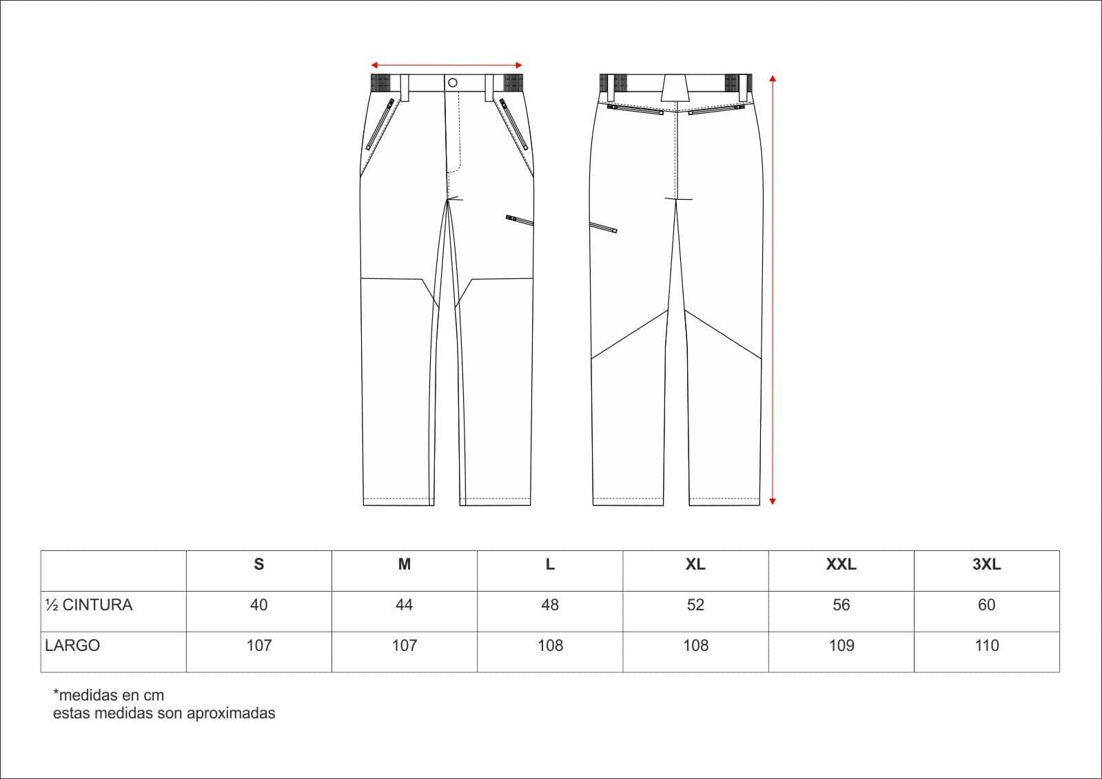 WORKTEAM Pantalón de Caza, Pesca y Outdoor, Tejido Impermeable y Resistente, con Refuerzos en Rodillas, Ajuste Cómodo, Unisex