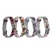 Baaletc Cute Replacement Accessory Band/Wristband Bracelet Strap for Fitbit Flex 2 Fitness Tracker, One Size (Fitbit Flex 2 Flower Design of 4pack)