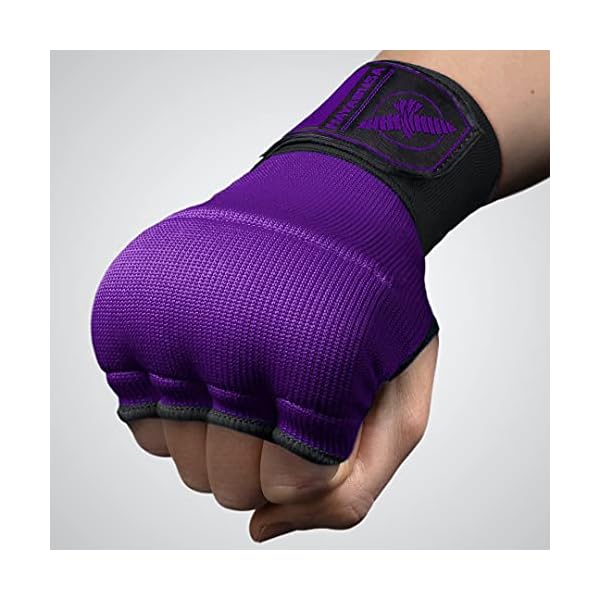 Hayabusa-Quick-Gel-Boxing-Hand-Wrap-Gloves Hayabusa Quick Gel Boxing Hand Wrap Gloves - Purple/Black, Small