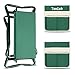 TomCare Upgraded Garden Kneeler Seat Widen Soft Kneeling Pad Garden Stools Garden Bench with 2 Large Tool Pouches Outdoor Foldable Gardening Gifts for Women Men Gardeners, Green