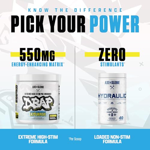 Image of DBAP Extreme High Stim Pre-Workout Powder | 400mg Caffeine | Beta Alanine, Betaine Anhydrous, Electrolytes & Focus | High Stimulant Pre Workout Supplement | 20 Servings,Blue Raspberry Lemonade