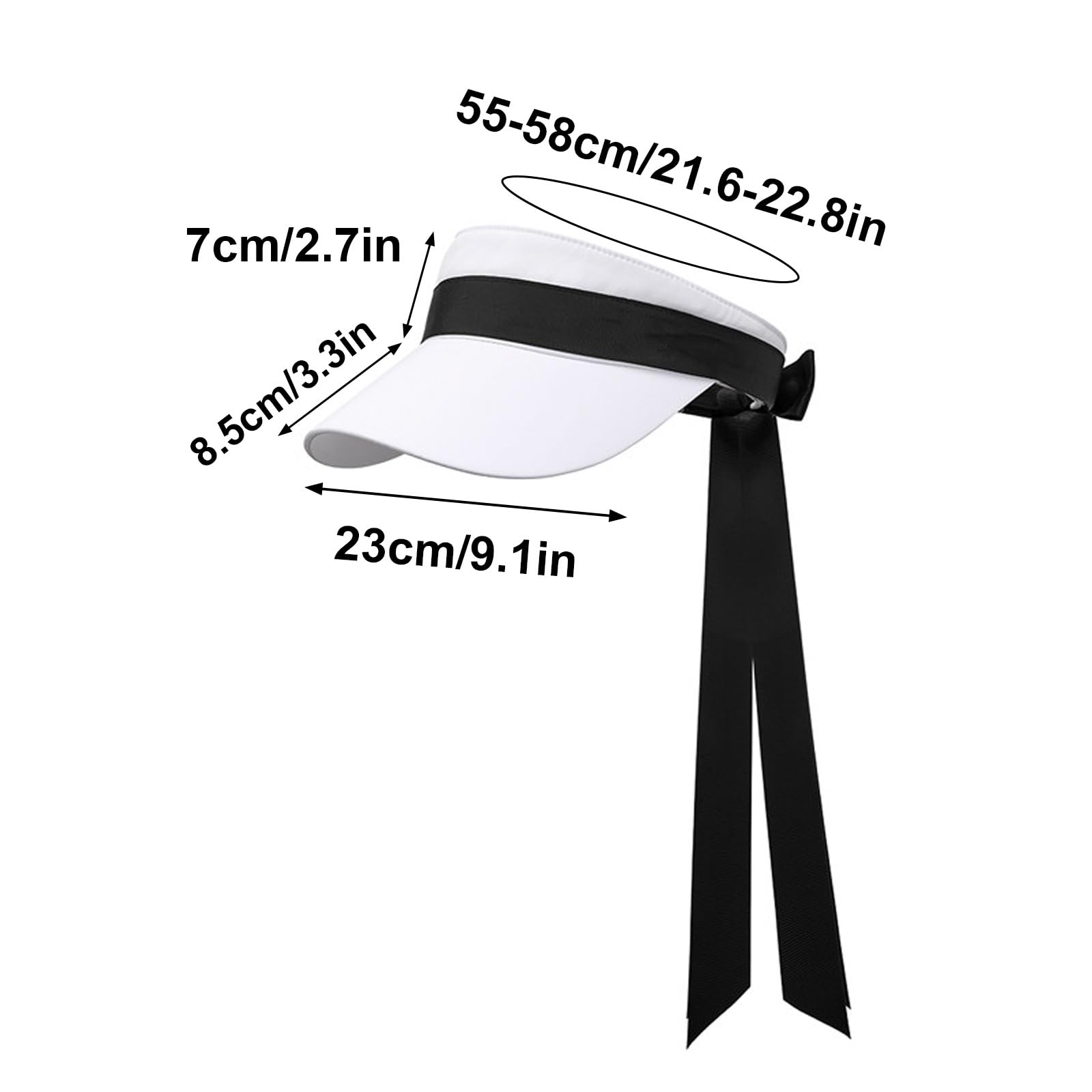 Visera Deportiva Ligera, Protectora contra El Sol, Ajustable y de Secado Rápido (Ideal for Golf y Tenis)