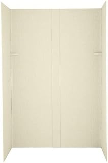 DK-344872TN-037 Solid Surface 4 Panel Shower Side and Back Wall, Bone