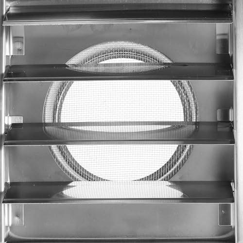 Grille de ventilation acier inoxydable carré pour mur extérieur