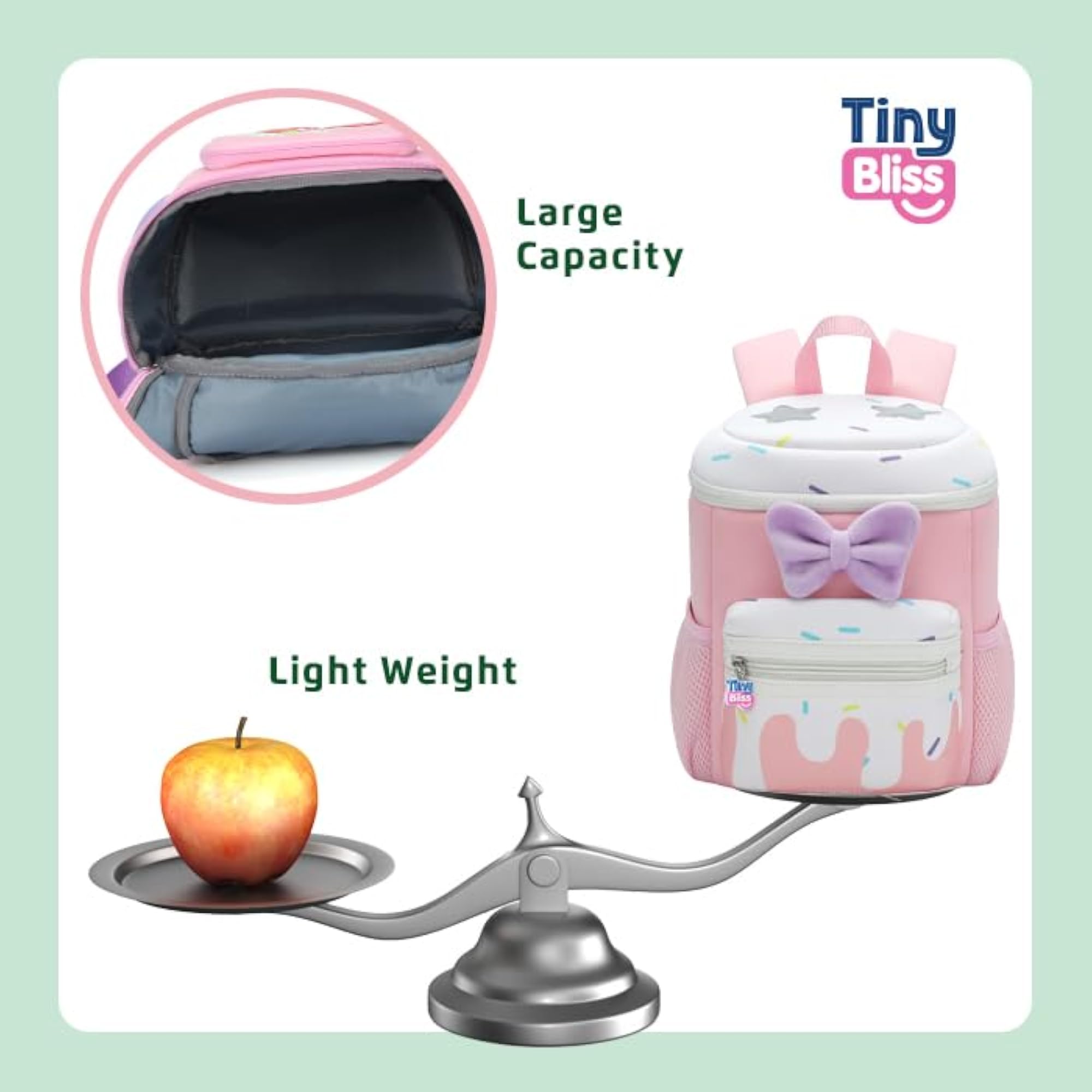 Kids Pinkdrip Bowbag Lightweight Backpack