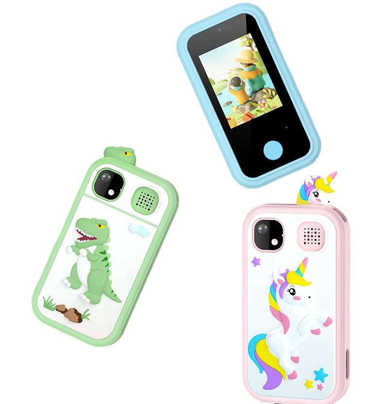 Image of Kids Touchscreen Smartphone Toy with 2.4 inch Color Screen-1080P- MP3 Music Player- in Built Games & Wallpapers (Pink)