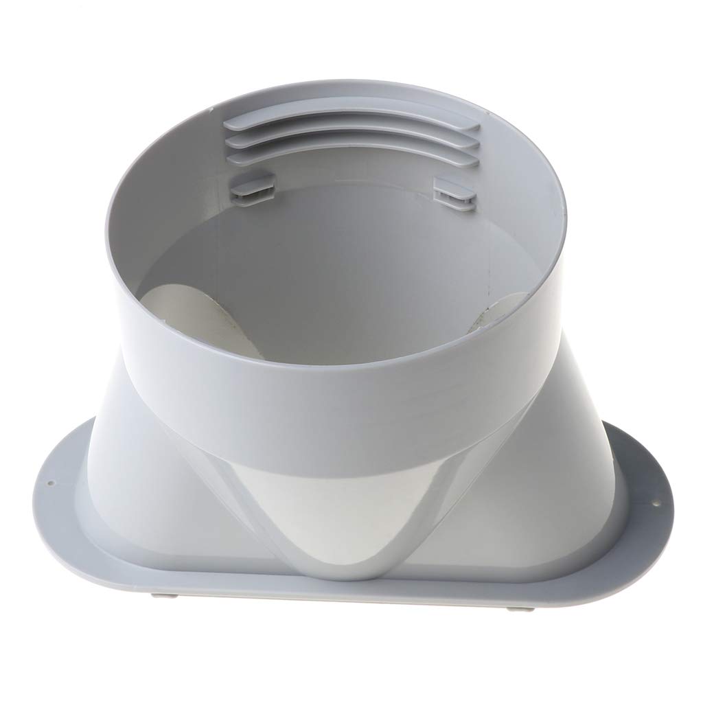 Qrzmedu 130Mm Window Adapter A/C Unit Tube Connector Square, Air Conditioner Hose Tube Connector, Air Conditioner Exhaust Hoses Adapter, Portable Ac Hose Connectors, Air-Conditioner Hoses Coupler Connectors