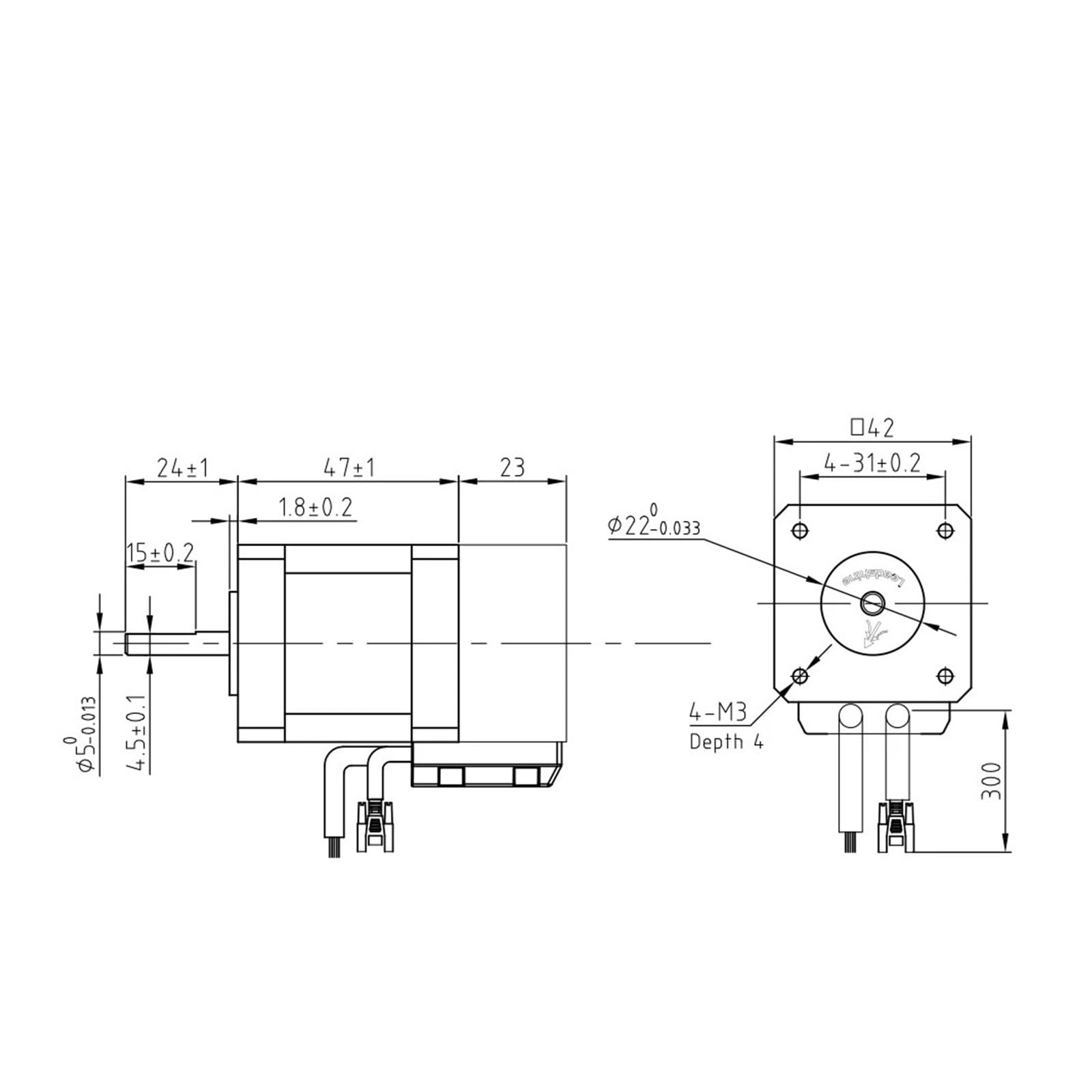 Schrittmotor Nema 17 Schrittmotor (42CME06) Closed Loop 0,6Nm 2,5A mit Encoder CNC-Fräser Gravurfräsmaschine 3D-Drucker