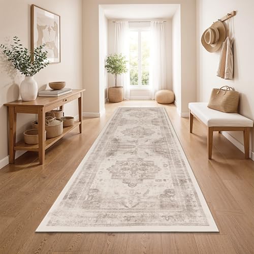 Paco Home Tapis De Passage Vintage Poil Court Style Boho Lavable Antiderapant Entretien Facile...