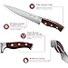 Master Maison 15-Piece Kitchen Knife Set with Block - Knife Set - Stainless Steel Knives with Sharpener and 6 Steak Knives (Walnut)