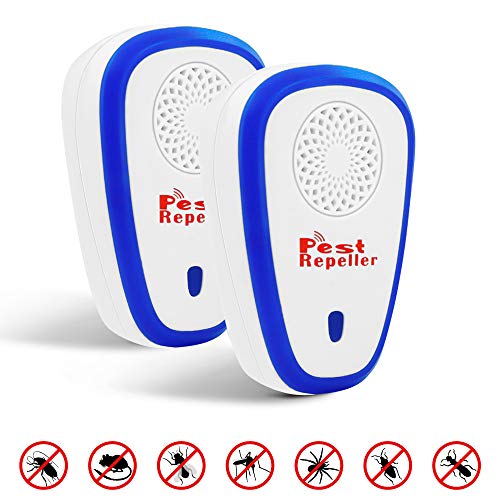Preisvergleich Produktbild DIGDAN Ultraschall Schädlingsbekämpfer, 2 Stück Elektronische Insektenschutzmittel Innenräumen Schädlingsbekämpfung Pest Control Repeller für Mücken, Kakerlaken, Ameisen, Mäuse