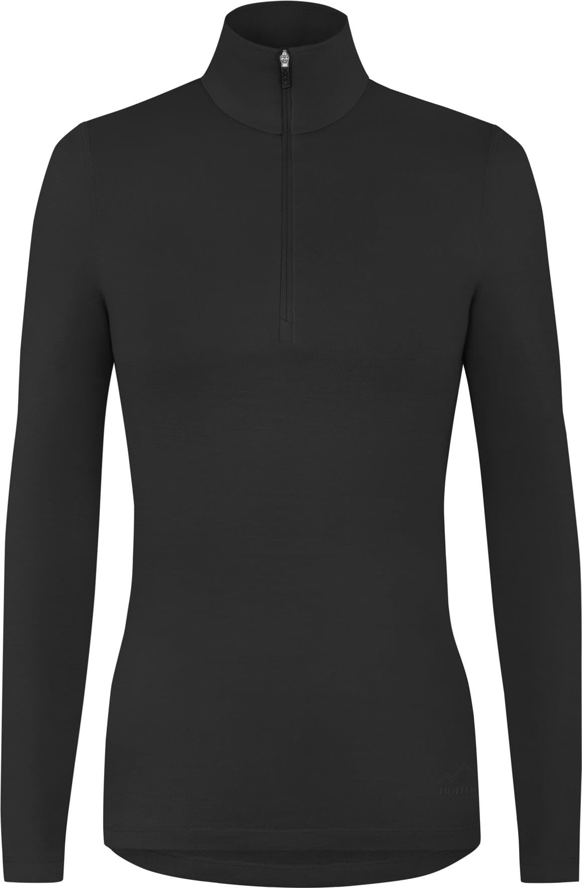 normani Damen Merino Zip Langarm-Shirt Outdoor Wollpullover mit Reißverschluss - 100% Merinowolle Pullover mit 1/4 Zip
