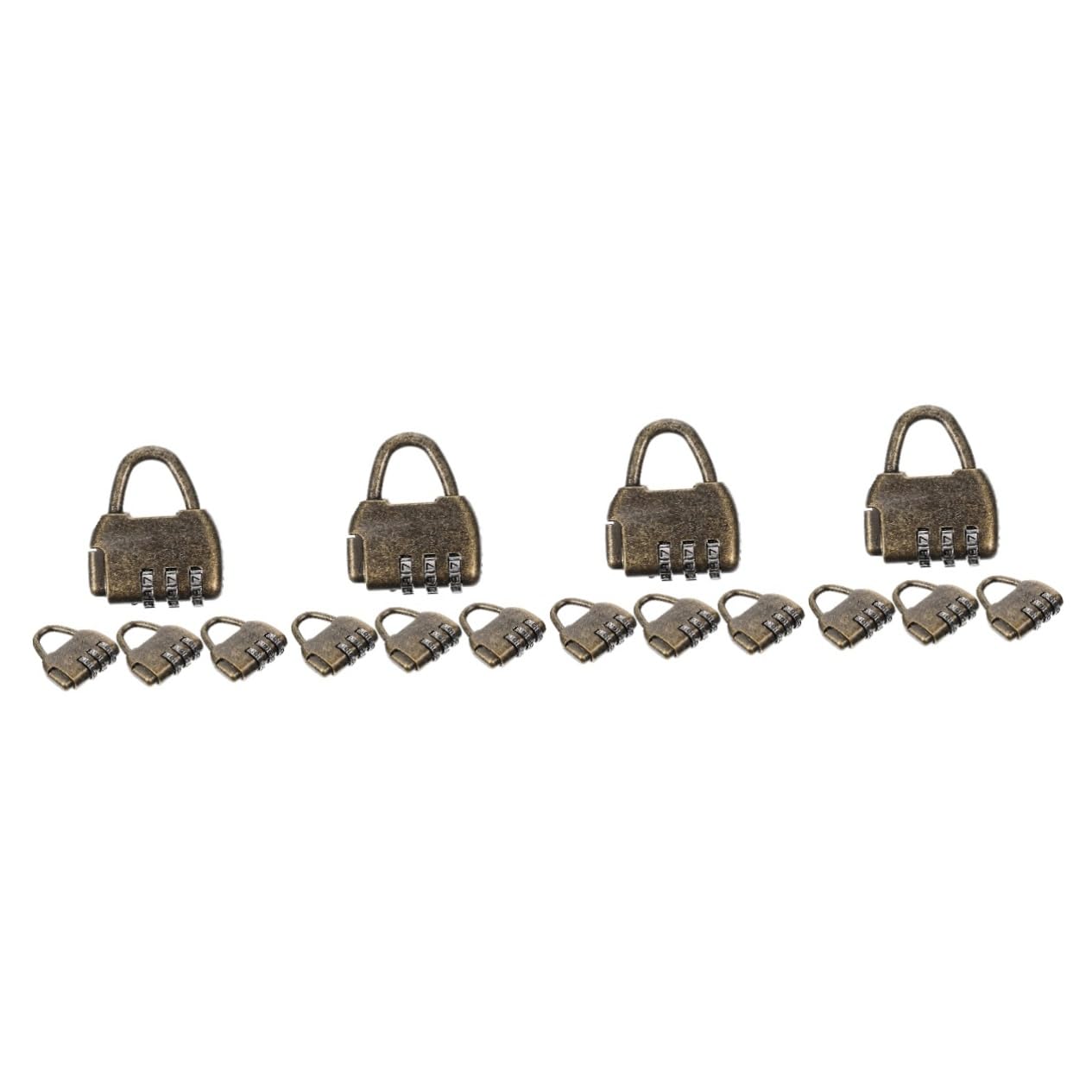 Mikikit 16pièces Cadenas à Style Antique Pour Armoire Boîte à Bijoux Et Valises Serrure Pratique Et Décorative Pour Et Sécurisation Des Objets