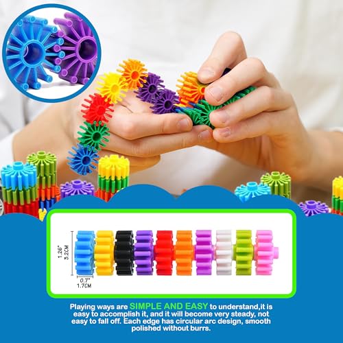 Kakatimes KAPLAY-202468 Stem Building Blocks Toys For Kids – Educational And Safe Gear Interlocking Construction Playset thumb #6