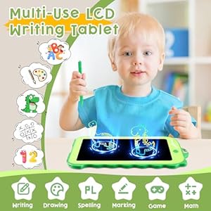 LCD Writing Tablet for Kids, Colorful Toddlers Toys Drawing Board, Educational Kid Toys, Doodle Pad Dinosaur Toys for 2 3 4 5 6 7 8 Year Old Boys Girls Birthday Party Christmas Gifts,8.5inch LCD Writing Tablet for Kids Colorful Toddlers Toys Drawing Board Educational Kid Toys Doodle Pad Dinosaur Toys for 2 3 4 5 6 7 8 Year Old Boys Girls Birthday Party Christmas Gifts85inch