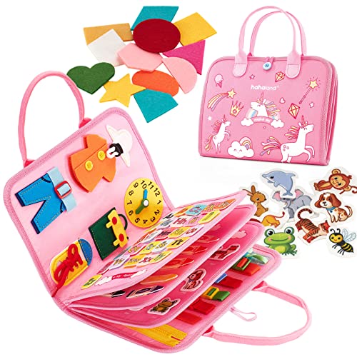 hahaland Busy Board Giochi Montessori 2 3 4 Anni, Gioco Educativo per...