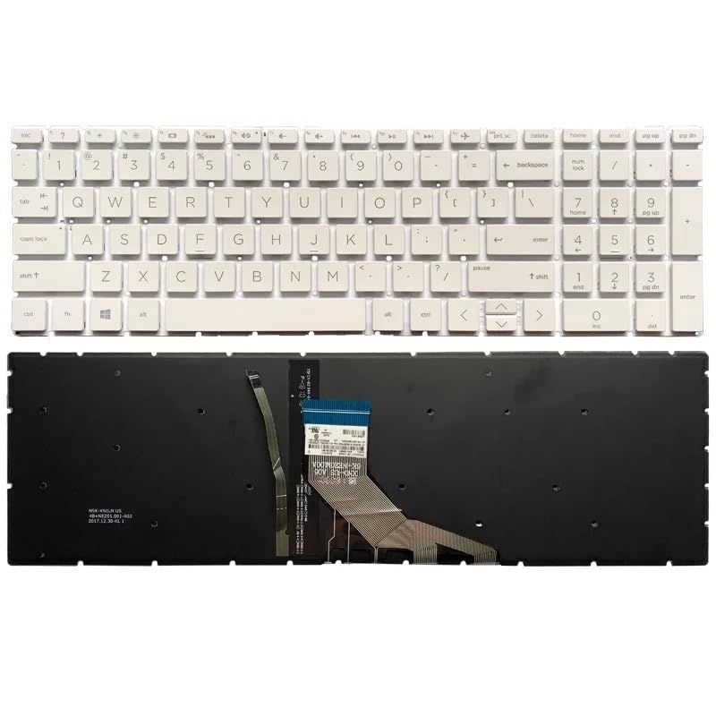 Clavier portable HP Pavilion 15-EC 15-CX 17-CA rétroéclairage blanc