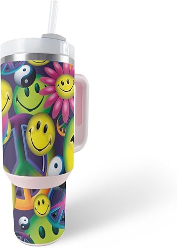 Miniatura 9 de MightySkins Skin - Vaso de vinilo compatible con Stanley The Quencher H2.0 FlowState de 40 onzas, diseño de tatuaje de la vieja escuela, funda