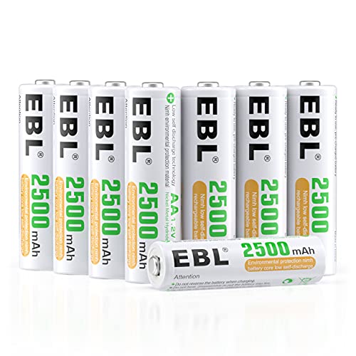 EBL Rechargeable AA Batteries 2500mAh