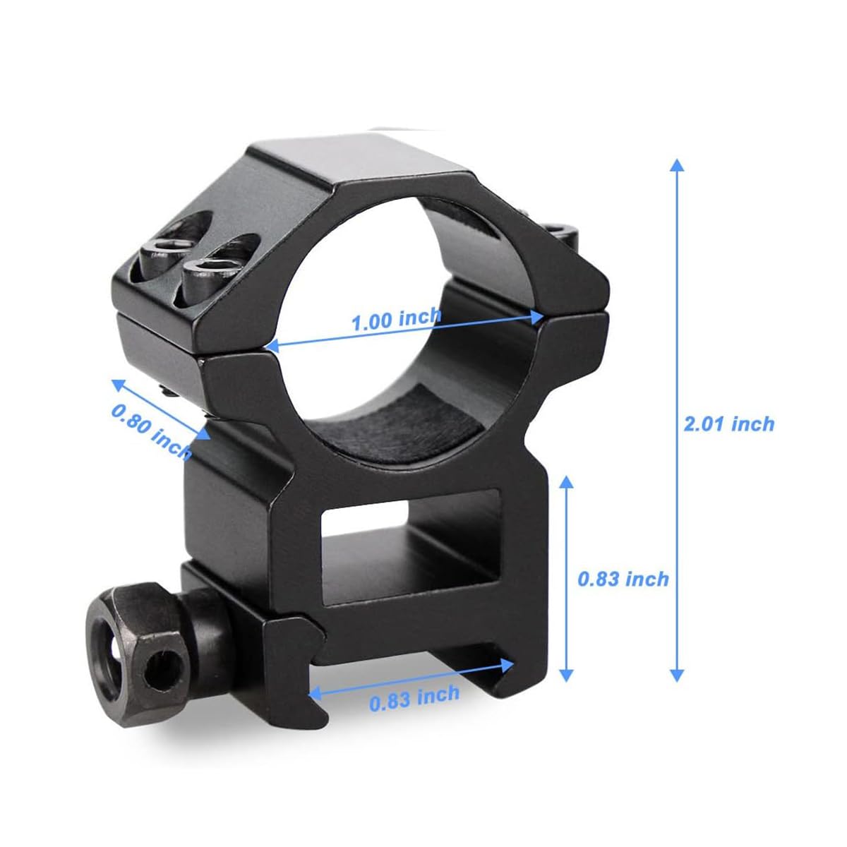 WestHunter Dovetail Scope Rings, 1 In/30 Mm Tactical Precision Low Profile Scope Mount Red - Foto 5