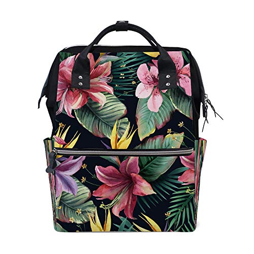 Sac à dos à langer Ruchen de 40 cm aux finitions tropicales de qualité