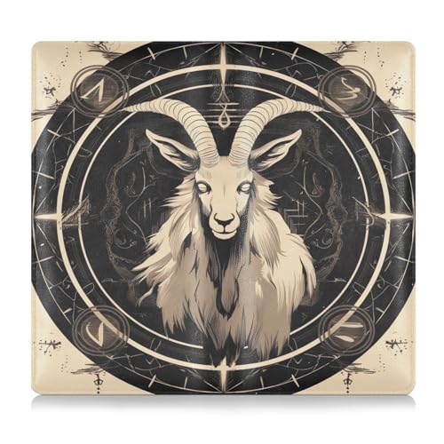 Burbuja Car Registration and Insurance Holder, Satanic Goat Leather Vehicle Glove Box Organizer Document Wallet Accessories Case