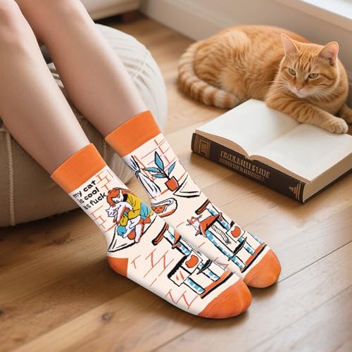 Image of Funny Socks for Women and Teenage Girls, Cute Crazy Unique Novelty Gifts