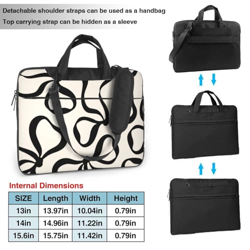 Bolso para portátil de 14 pulgadas con correas y asa miniatura 3