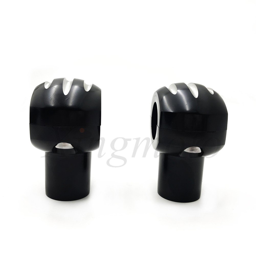 Black Groove 25 mm 1 Zoll Lenkererhöhung, abnehmbare Lenkerhalterung, Cruisern und Choppern