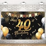 Geburtstag Deko 40 Mann,Hintergrund Banner Geburtstag,Stoff Schild,Jahrestag Foto,40. Geburtstag Dekoration,40 Jahre Geburtstag Deko,Geburtstag Party Deko 40