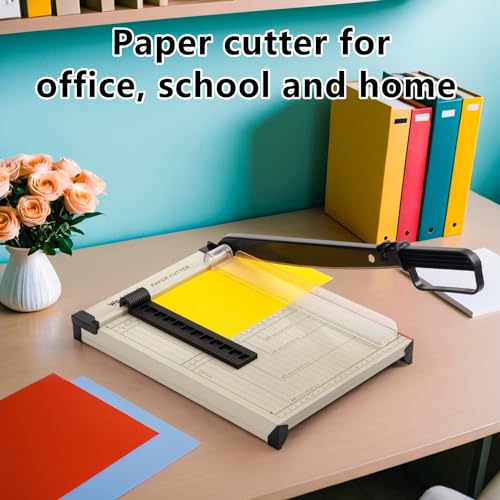 WORKLION Guillotine Paper Cutter A4 – Heavy Duty Paper Trimmer with Safety Guard,15 Sheets Capacity, Precision Guillotine Cutter for Cutting Paper, Card,Photos,Vinyl and More with  image 5