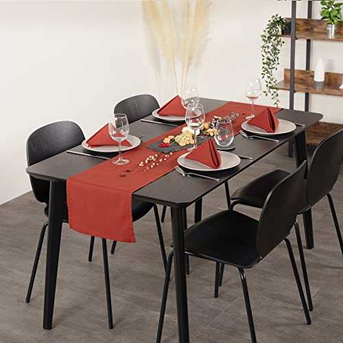Topchamber Camino de Mesa de algodón 100 % Rojo, 40 x 180 cm, Fabricado en Alemania, Materiales según Öko-Tex 100, Fabricado en Alemania, decoración Moderna, Ideal para Cualquier ocasión Cover
