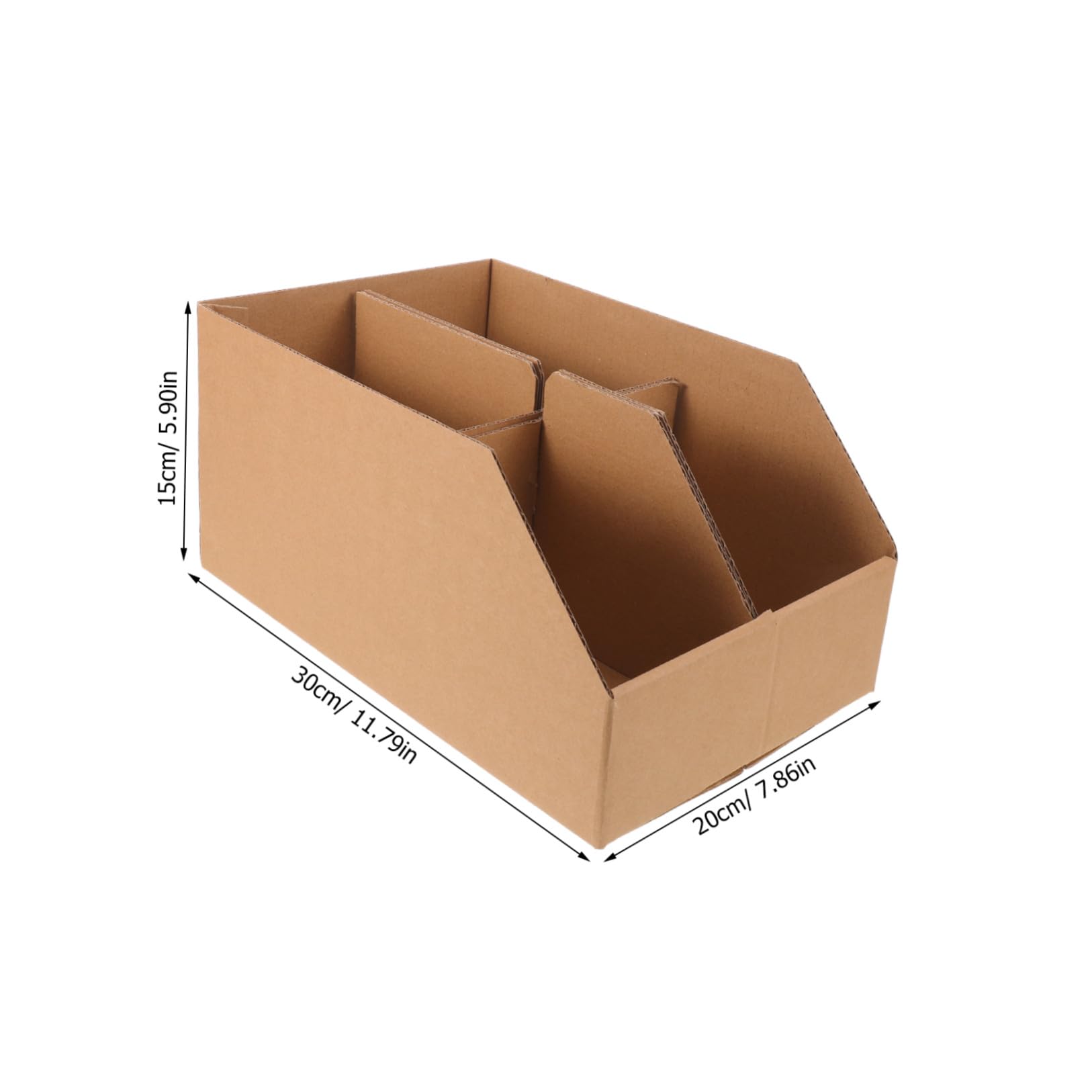 6 Piezas Caja de Almacenamiento Dividida de Cartón con Separador,